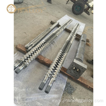 high speed bimetallic SKD parallel twin screw and barrel high output for producing PVC pipe WPC board